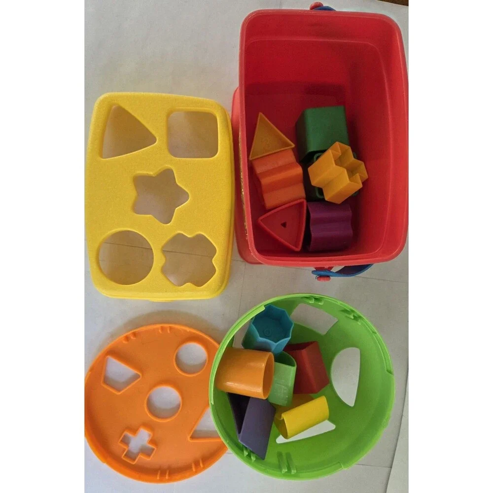 Fisher-Price Shape Sorter Toy Lot w/ Blocks Toddler Learning Developmental Toys